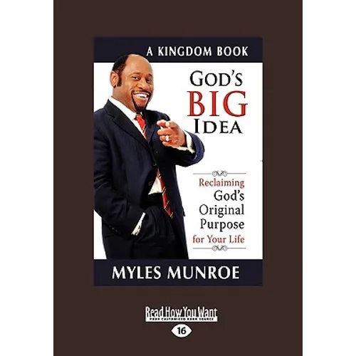 God's Big Idea: Reclaiming God's Original Purpose for Your Life - Paperback