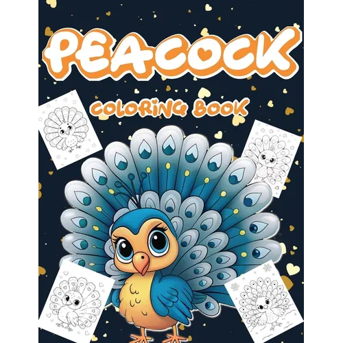 PEACOCK Coloring Book - Paperback