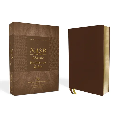 Nasb, Classic Reference Bible, Genuine Leather, Buffalo, Brown, Red Letter, 1995 Text, Comfort Print - Leather