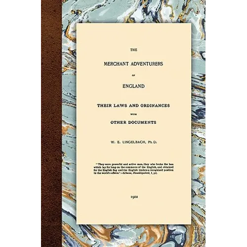 The Merchant Adventurers of England - Paperback