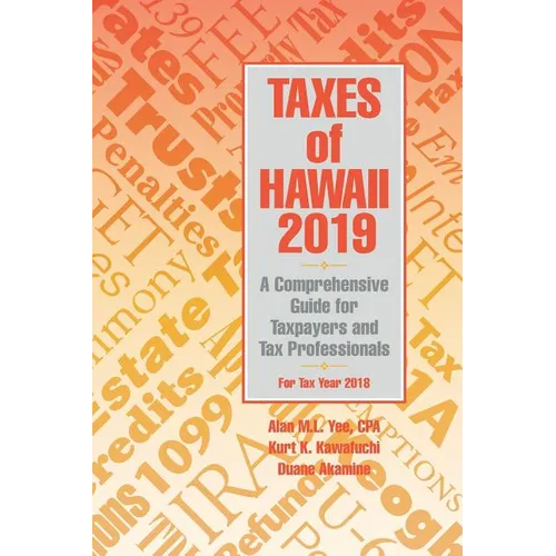 Taxes of Hawaii 2019 - Paperback