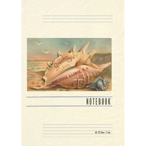 Vintage Lined Notebook Greetings from Stone Harbor, New Jersey - Paperback