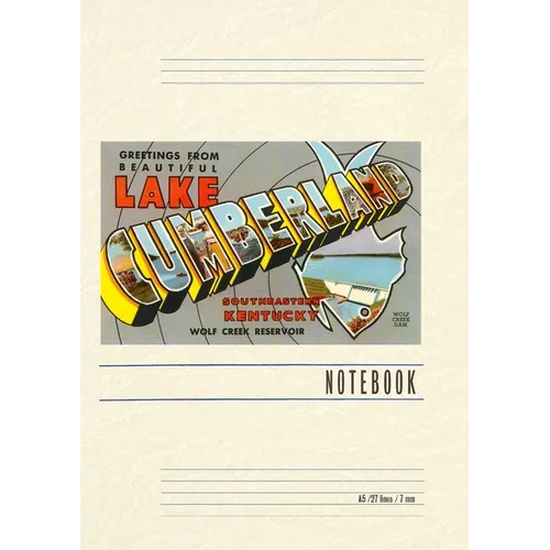Vintage Lined Notebook Greetings from Beautiful Lake Cumberland, Kentucky - Paperback