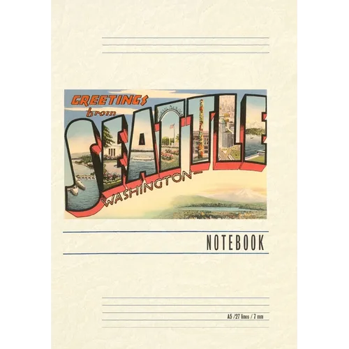 Vintage Lined Notebook Greetings from Seattle