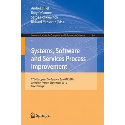 Systems, Software and Services Process Improvement - Paperback