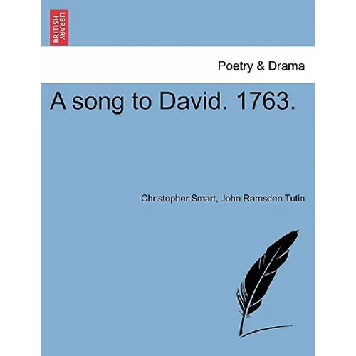 A Song to David. 1763. - Paperback