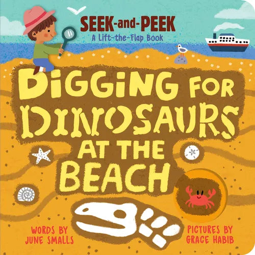 Digging for Dinosaurs: At the Beach - Board Book