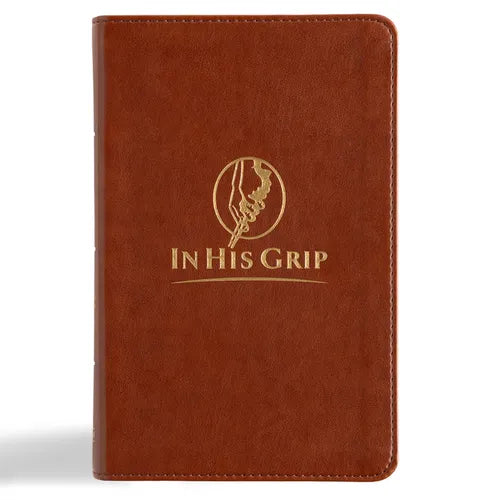 CSB in His Grip Golfer's Bible, Brown Leathertouch - Imitation Leather