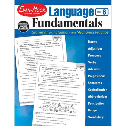 Language Fundamentals, Grade 6 - Paperback