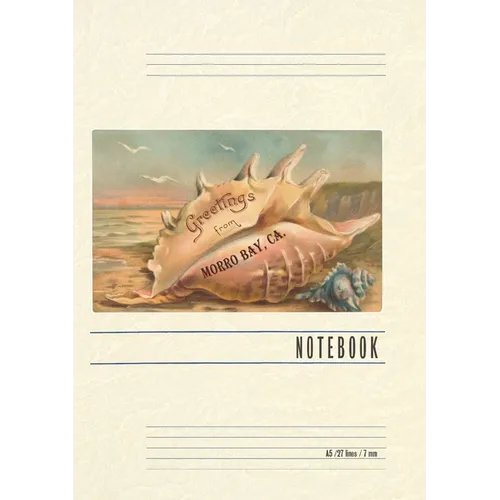 Vintage Lined Notebook Greetings from Morro Bay