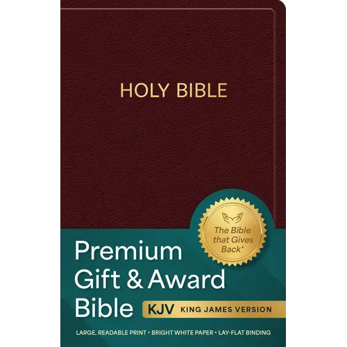 KJV Holy Bible: Premium Gift and Award Bible, Burgundy Imitation Leather: King James Version Bible - Leather