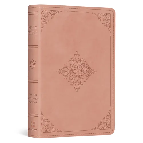 ESV Vest Pocket New Testament with Psalms and Proverbs, Red Letter (Trutone, Blush Rose, Fleur-De-Lis Design) - Imitation Leather