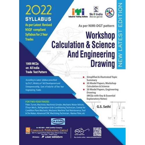 Fitter Workshop Calculation & Science And Engineering Drawing (NSQF 1st & 2nd Year) - Paperback