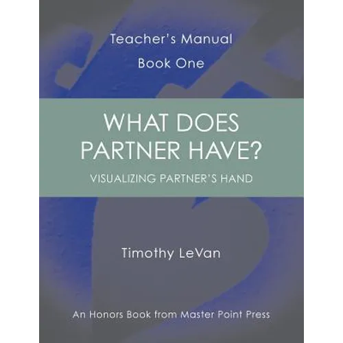 What Does Partner Have?: Teacher's Manual Book One - Paperback