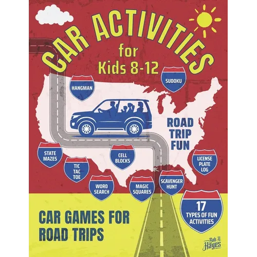 Car Activities for Kids 8-12: Car Games for Road Trips - Paperback