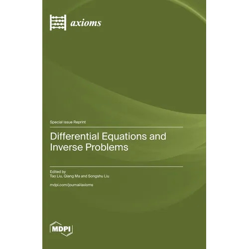 Differential Equations and Inverse Problems - Hardcover