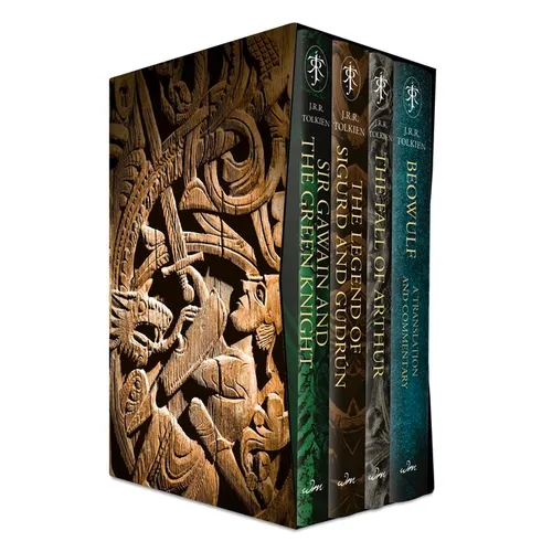 Tolkien Myths and Legends Box Set: Sir Gawain and the Green Knight, the Legend of Sigurd and Gudrún, the Fall of Arthur, Beowulf - Hardcover