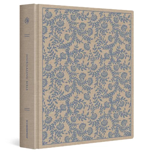 ESV Journaling Bible, Red Letter (Cloth Over Board, Flowers Design) - Hardcover