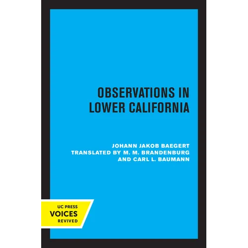 Observations in Lower California - Paperback