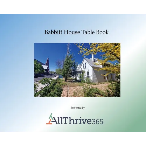Babbitt House Table Book - Hardcover