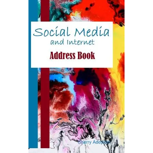 Social Media and Internet Address Book - Hardcover