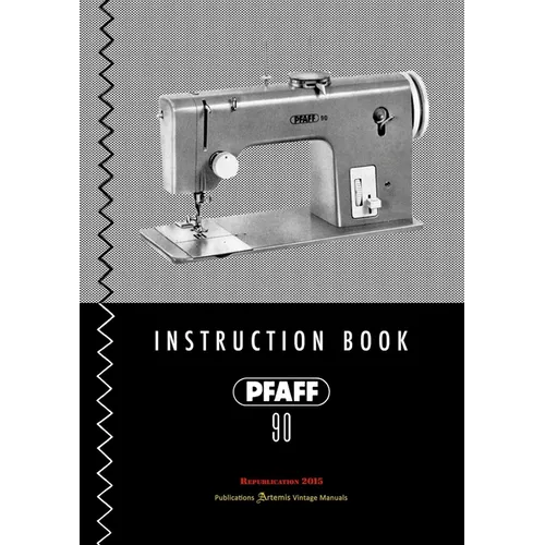 PFAFF 90 - Instruction Book - Paperback