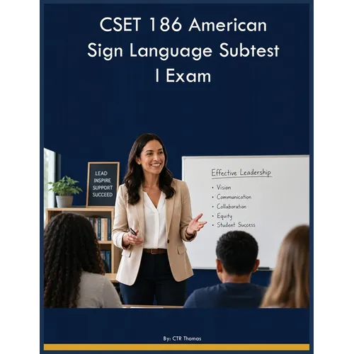 CSET 186 American Sign Language Subtest I Exam - Paperback