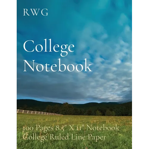 College Notebook: 100 Pages 8.5