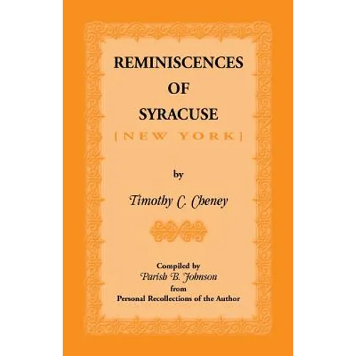 Reminiscences of Syracuse - Paperback