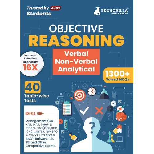 Reasoning: Verbal, Non Verbal & Analytical Book 2023 (English Edition) - 40 Topic-wise Solved Tests (1300 Solved Questions) with Free Access to Online - Paperback