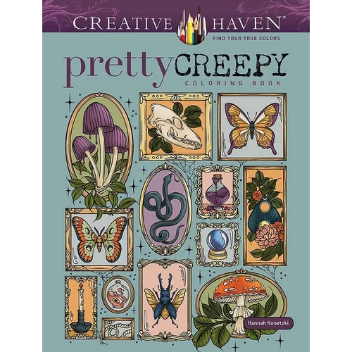 Creative Haven Pretty Creepy Coloring Book - Paperback