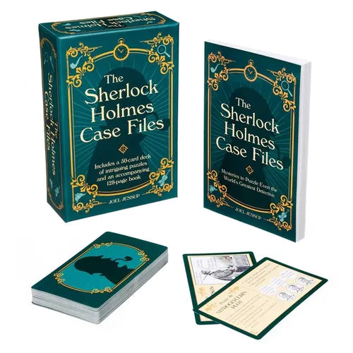 The Sherlock Holmes Case Files: Includes a 50-Card Deck of Absorbing Puzzles and an Accompanying 128-Page Book - Paperback