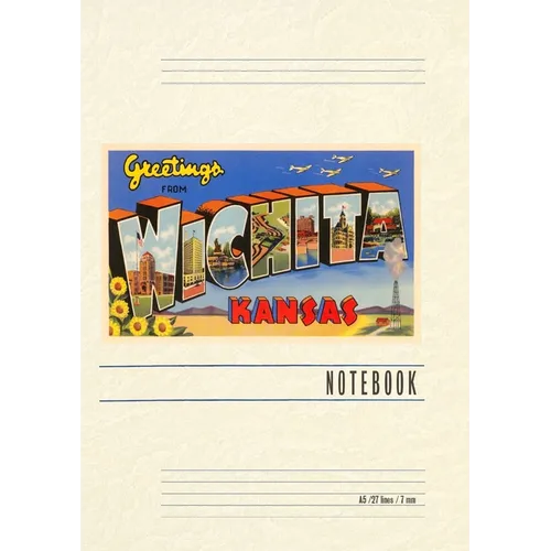 Vintage Lined Notebook Greetings from Wichita - Paperback