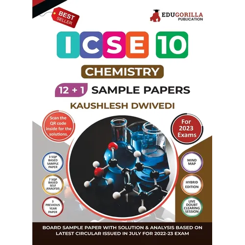 ICSE Class X - Chemistry Sample Paper Book 12 +1 Sample Paper According to the latest syllabus prescribed by CISCE - Paperback