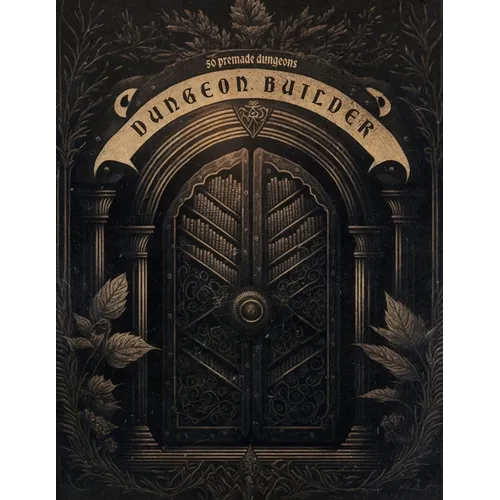Dungeon Builder: Dungeon Maker with 50 Premade Dungeon Maps for Tabletop Roleplaying Games.