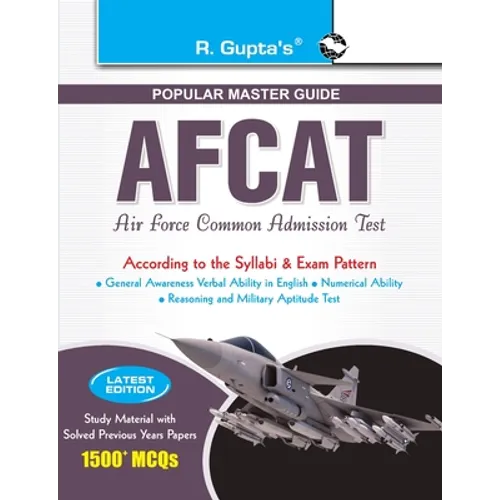 AFCAT (Air Force Common Admission Test) Exam Guide - Paperback
