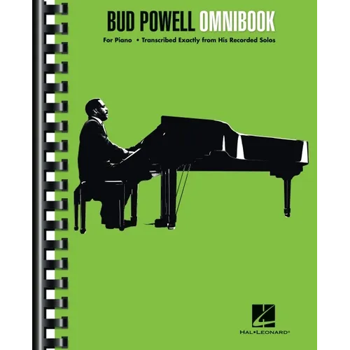 Bud Powell Omnibook Piano Sheet Music Transcriptions 35 Jazz Piano Solos Transcribed from Original Recordings Advanced Jazz Improvisation Book for Pia - Paperback