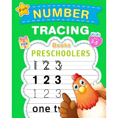Fun Number Tracing Book for Preschoolers & Kids Ages 3-5: Count and Trace Numbers Practice Handwriting Workbook for Pre K, Kindergarten and Kids Ages - Paperback