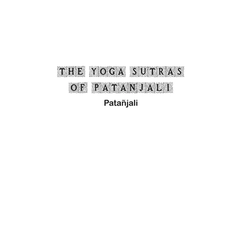 The Yoga Sutras of Patanjali - Paperback