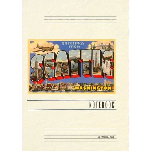 Vintage Lined Notebook Greetings from Seattle